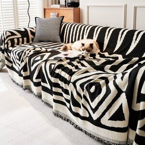 Slashop Geometric Boho Style Sofa/Couch Cover 71"x110"